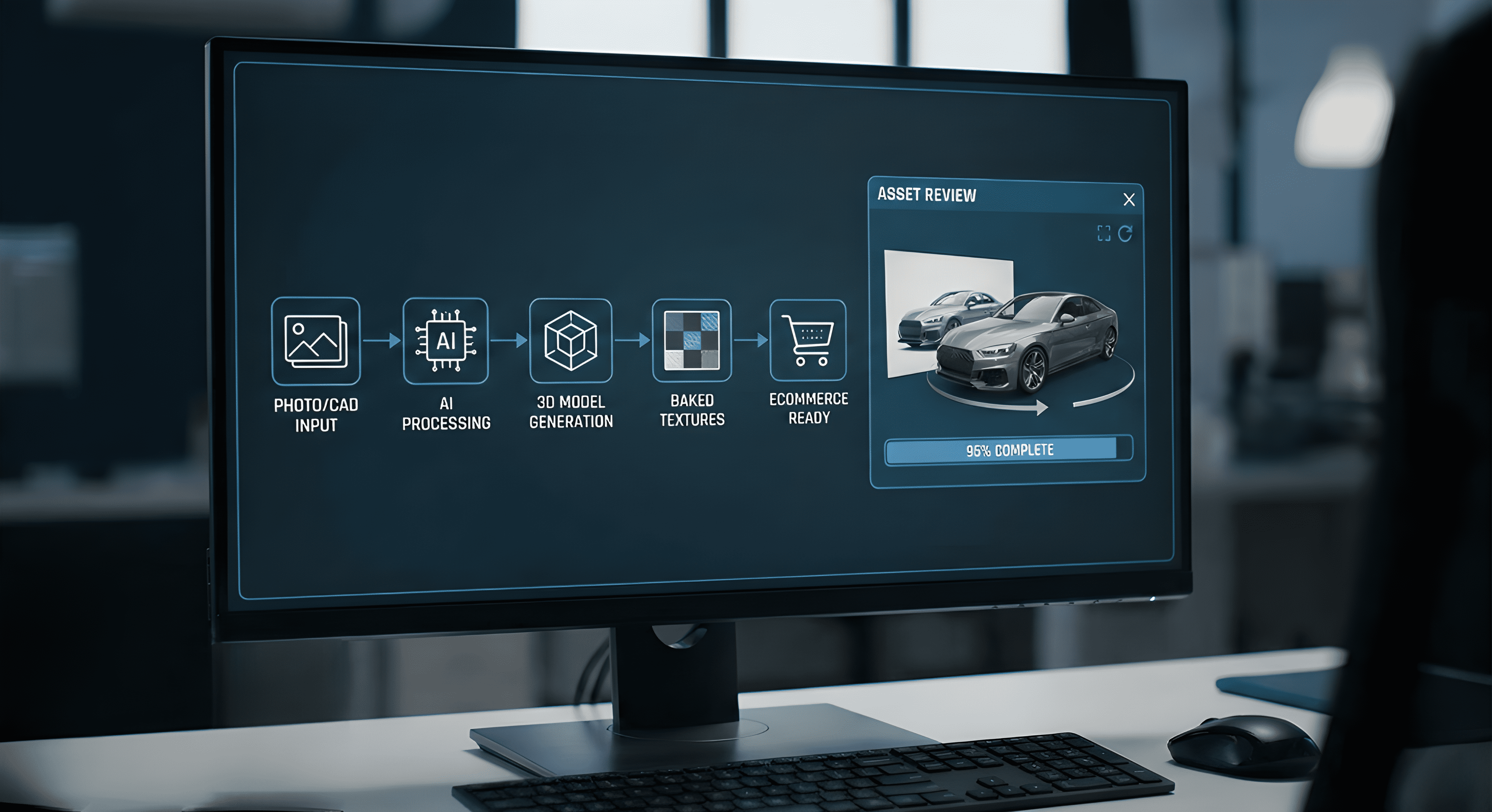 AI-driven 3D advertising content pipeline