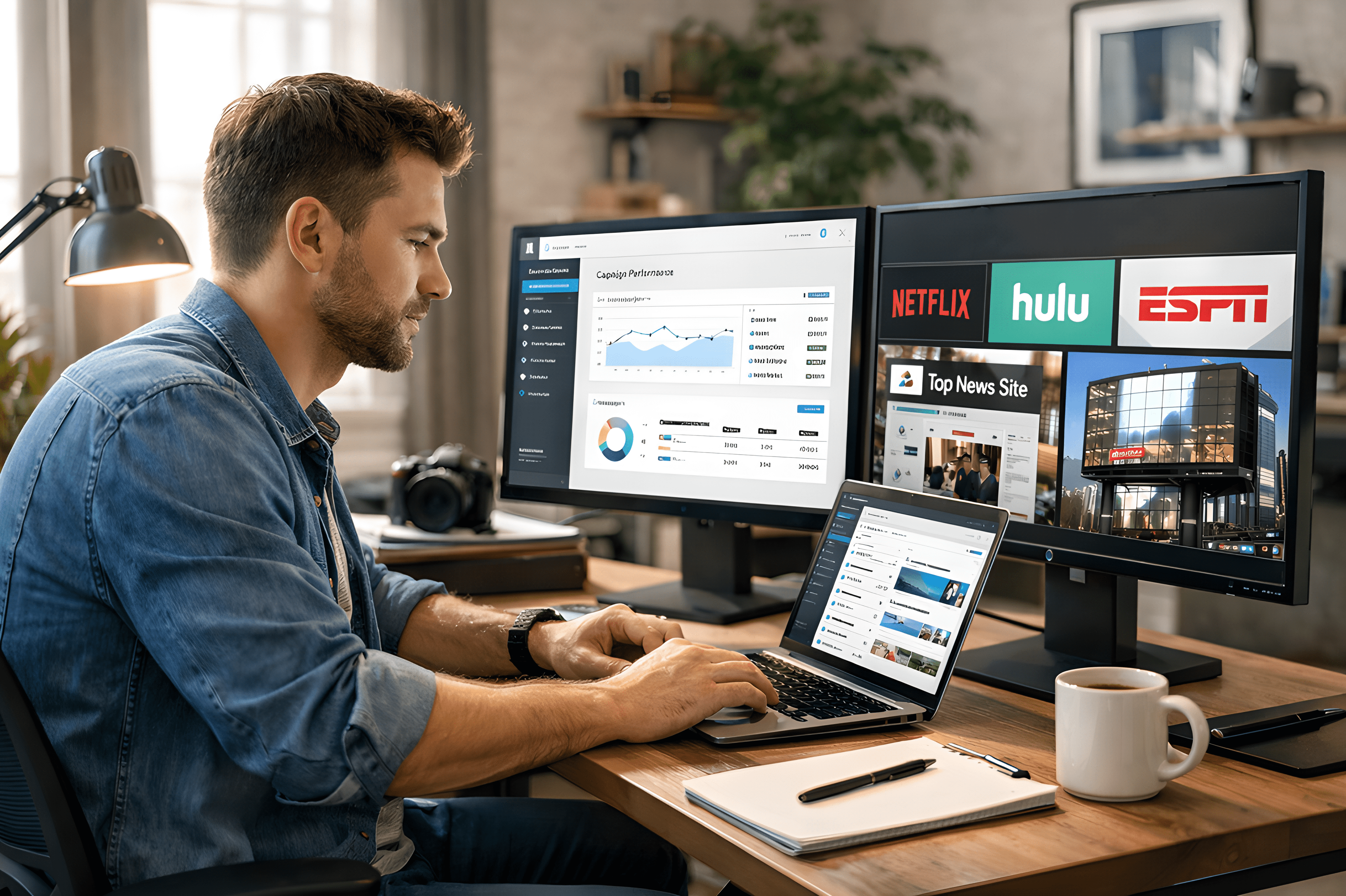 Ad campaign management interface