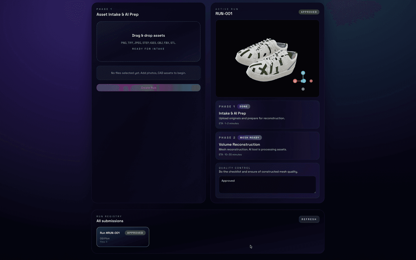AI-powered 3D ad content pipeline for a creative agency - Mesh Approved