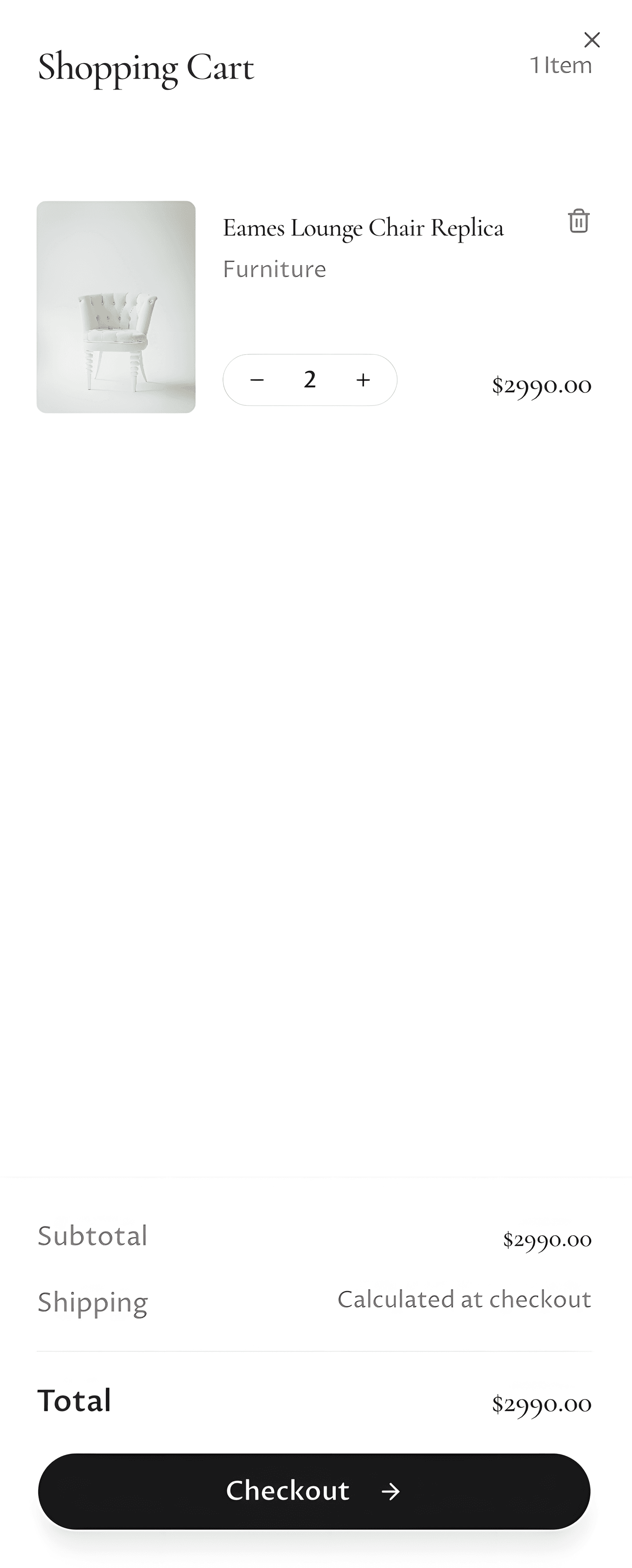 High-performance D2C eCommerce platform for Lumière - shopping cart