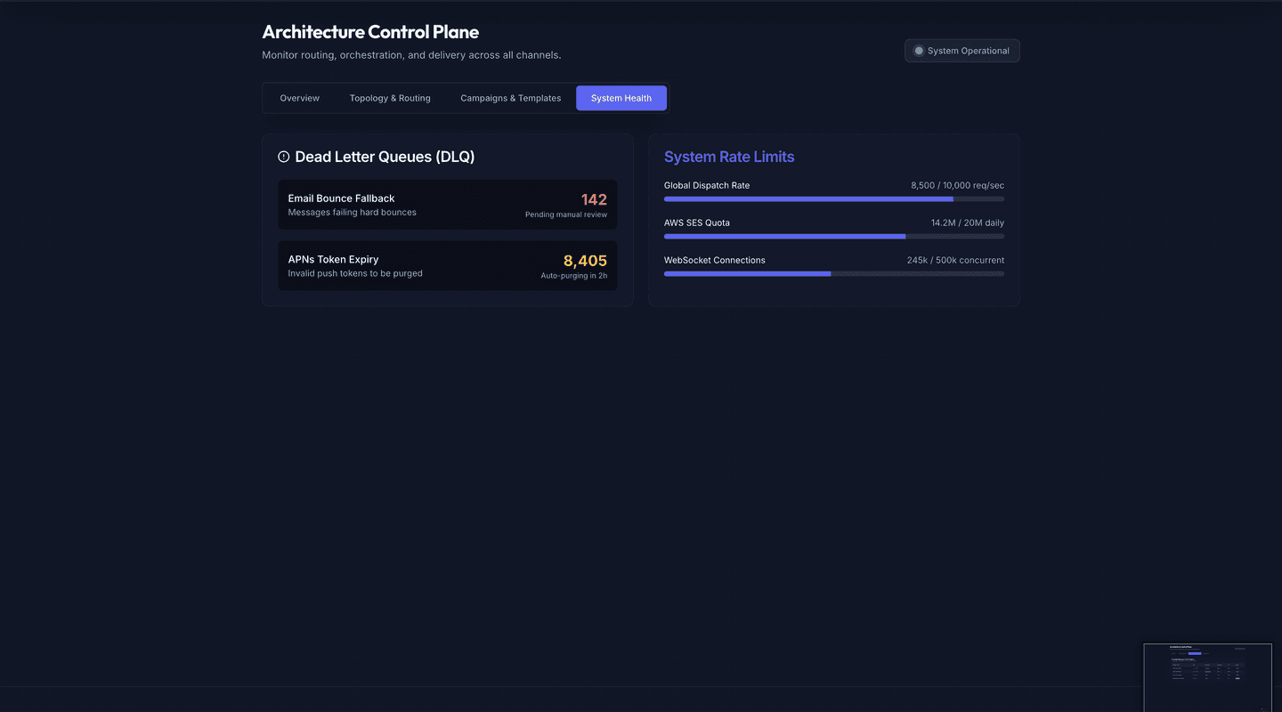 Notifications and email service illustration